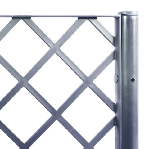 DONICA OGRODOWA Z KRATKĄ SZARA 160X160X140CM PP