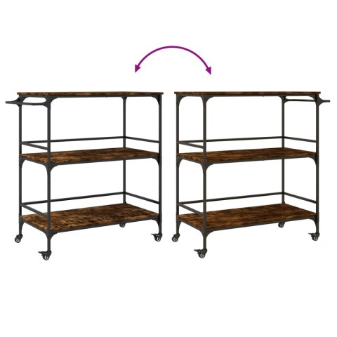 WÓZEK KUCHENNY PRZYDYMIONY DĄB 100,5X50X105CM