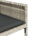 11-CZ. ZESTAW MEBLI DO OGRODU Z PODUSZKAMI JASNOSZARY RATTAN PE