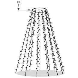 SIATKA LAMPEK CHOINKOWYCH 210 ZIMNYCH BIAŁYCH DIOD LED 210CM