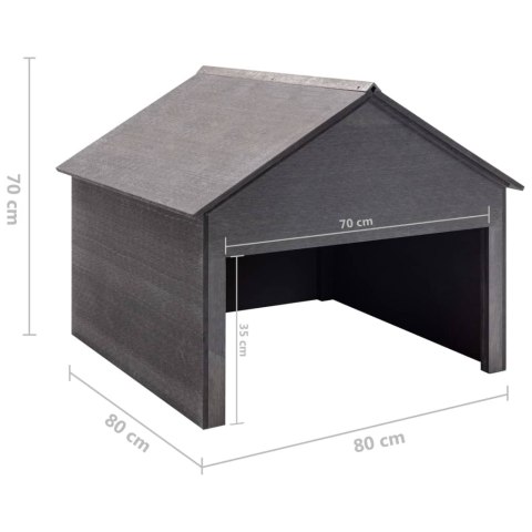 GARAŻ DLA ROBOTA KOSZĄCEGO DOMEK SCHOWEK KOSIARKI AUTOMATYCZNEJ 80X80X70CM