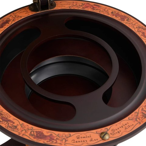 BAREK GLOBUS ZE STOJAKIEM NA WINO BRĄZOWY LITY EUKALIPTUS