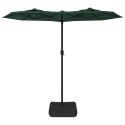 PARASOL OGRODOWY PODWÓJNY Z LED ZIELONY 316X240CM