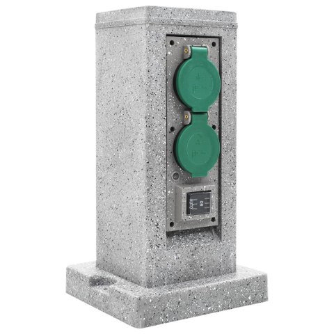 GNIAZDO OGRODOWE Z CZUJNIKIEM ZMIERZCHU KOLUMNA PLASTIK