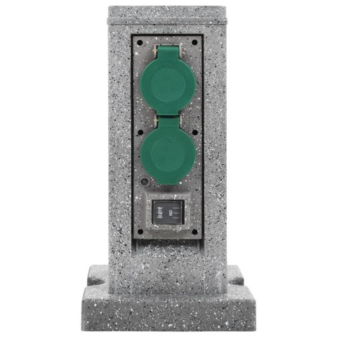 GNIAZDO OGRODOWE Z CZUJNIKIEM ZMIERZCHU KOLUMNA PLASTIK