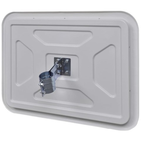 LUSTRO DROGOWE PROSTOKĄTNE 60X 80CM Z ODBLASKOWĄ RAMĄ