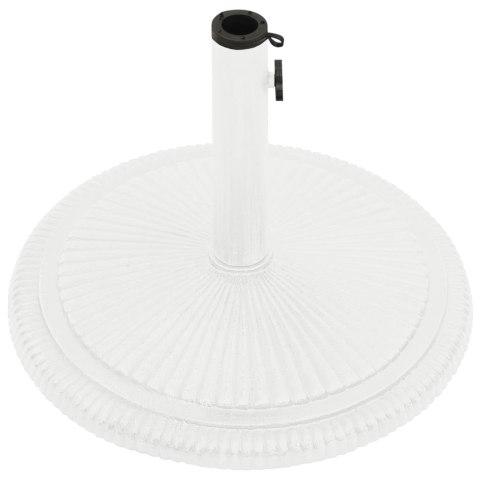 PODSTAWA POD PARASOL BIAŁA 45X45X30CM ŻELIWO