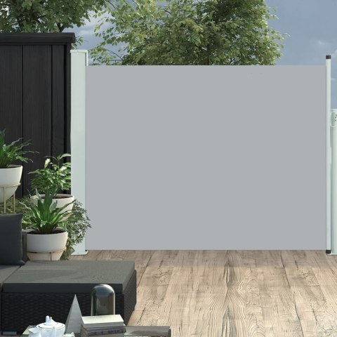 WYSUWANA MARKIZA BOCZNA NA TARAS 140X 500CM SZARA