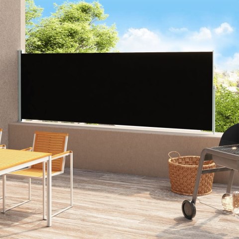 ZWIJANA MARKIZA BOCZNA NA TARAS 180X500CM CZARNA