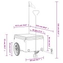 PRZYCZEPKA ROWEROWA CZARNO-SZARA 45KG ŻELAZO