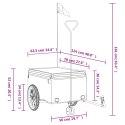 PRZYCZEPKA ROWEROWA CZARNO-ZIELONA 45KG ŻELAZO