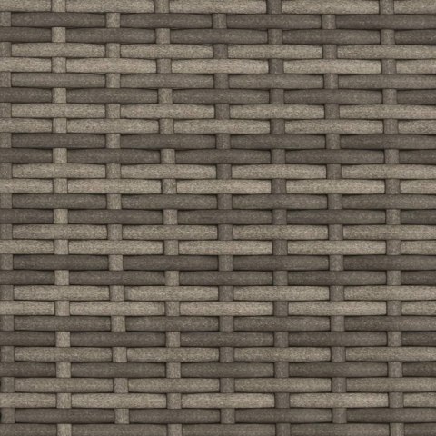 LEŻANKA OGRODOWA Z ZADASZENIEM I PODUSZKAMI SZARA, POLIRATTAN