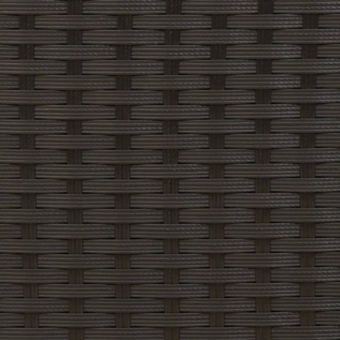 LEŻAKI ZE STOLIKIEM 2 SZT. CZARNE POLIRATTAN