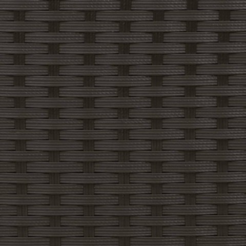 LEŻANKA OGRODOWA Z ZADASZENIEM I PODUSZKAMI CZARNA, POLIRATTAN