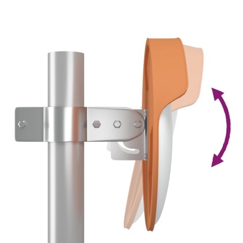 WYPUKŁE LUSTRO DROGOWE POMARAŃCZOWE Ø30CM POLIWĘGLAN