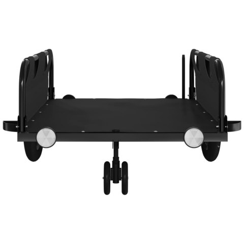 PRZYCZEPKA ROWEROWA CZARNA WODOODPORNA I ŻELAZO