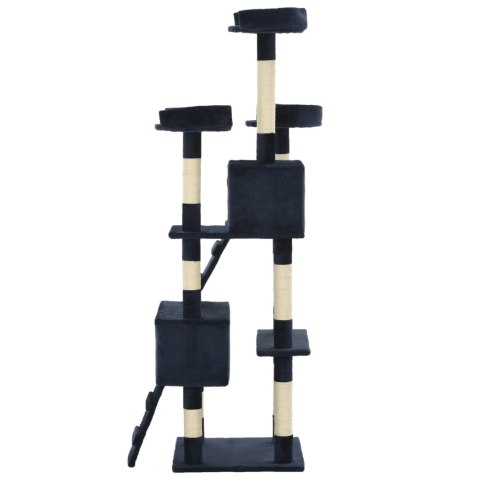 DRAPAK DLA KOTA Z SIZALOWYMI SŁUPKAMI 170CM NIEBIESKI