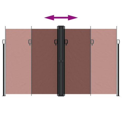 ZWIJANA MARKIZA BOCZNA BRĄZOWA 200X 600CM