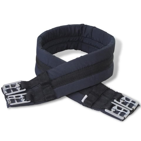 ZESTAW DO OSIODŁANIA KONIA 17,5" Z NATURALNEJ SKÓRY CZARNY 12CM 5 W 1