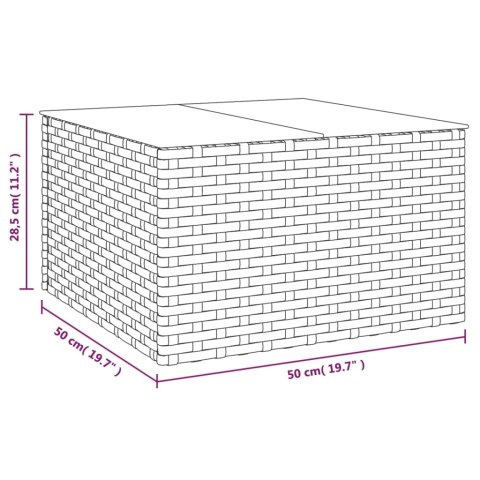 2-CZ. OGRODOWY ZESTAW WYPOCZYNKOWY PODUSZKI CZARNY RATTAN PE