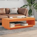 STOLIK KAWOWY WOSKOWY BRĄZ 110X50X33,5CM DREWNO SOSNOWE