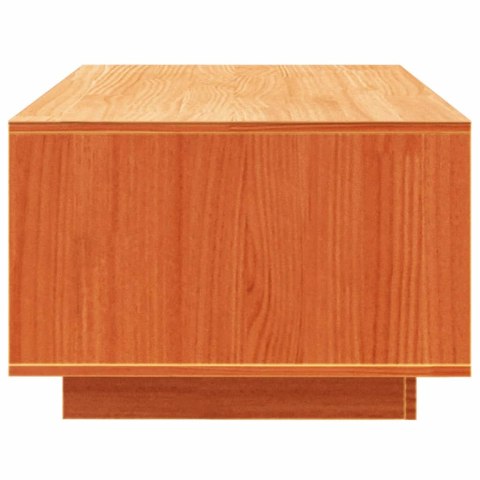STOLIK KAWOWY WOSKOWY BRĄZ 110X50X33,5CM DREWNO SOSNOWE
