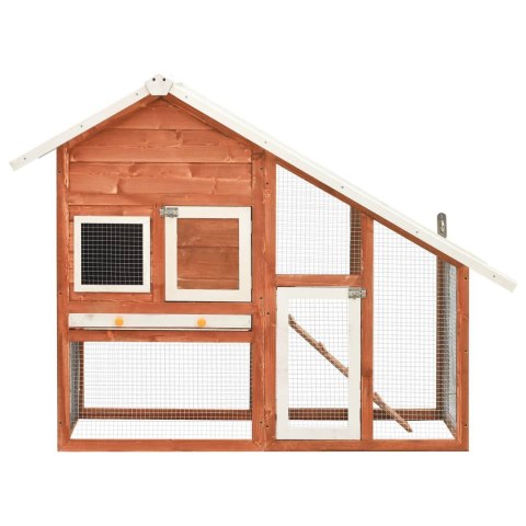 KLATKA DLA KRÓLIKA 140X63X120CM DREWNO JODŁOWE