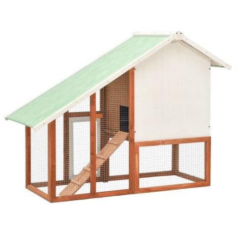 KLATKA DLA KRÓLIKA 140X63X120CM DREWNO JODŁOWE