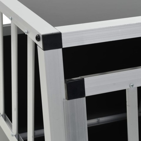 TRANSPORTER DLA PSA ZWIERZĄT ALUMINIOWA KLATKA 89X69X50CM