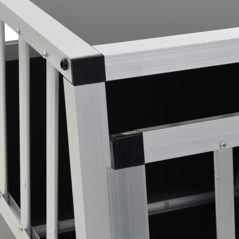 TRANSPORTER DLA PSA ZWIERZĄT ALUMINIOWA KLATKA 54X69X50CM