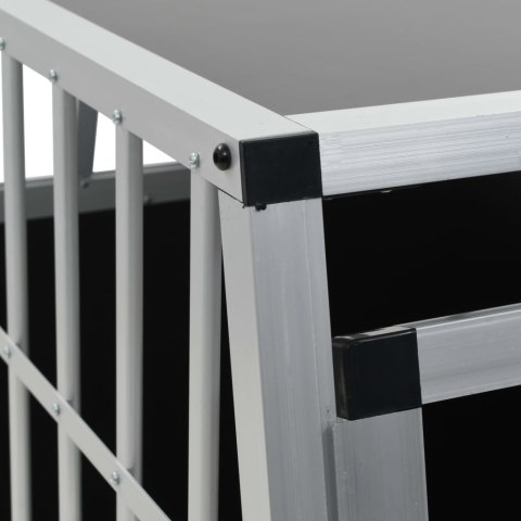 TRANSPORTER DLA PSA ZWIERZĄT ALUMINIOWA KLATKA 65X91X69,5CM