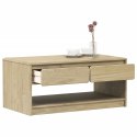 STOLIK KAWOWY SAUDA KOLOR DĘBU 99X55X45CM DREWNO SOSNOWE