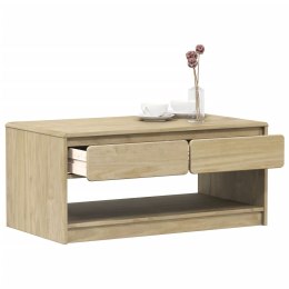 STOLIK KAWOWY SAUDA KOLOR DĘBU 99X55X45CM DREWNO SOSNOWE