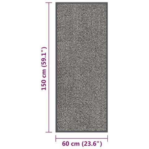 WYCIERACZKA TUFTOWANA 60X150CM JASNOBRĄZOWA