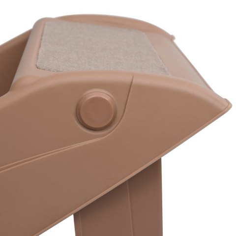 SCHODY SCHODKI DLA PSA RAMPA PODEST 4 STOPNIE 40CM STABILNE SKŁADANE