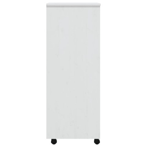 SZAFKA NA KÓŁKACH MOSS Z SZUFLADAMI BIAŁA SOSNA