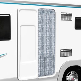 ZASŁONA PRZECIWKO OWADOM BIAŁO-SZARA 120X220CM SZENIL