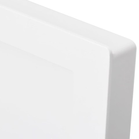 WNĘKA PRYSZNICOWA Z 2 PÓŁKAMI BIAŁA POŁYSK 41X69X9CM