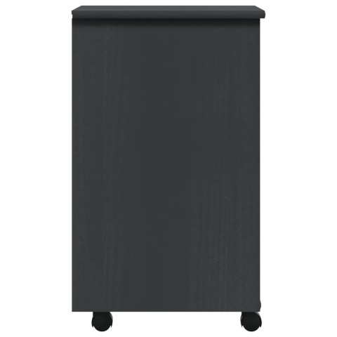 SZAFKA NA KÓŁKACH MOSS Z SZUFLADAMI SZARA SOSNA