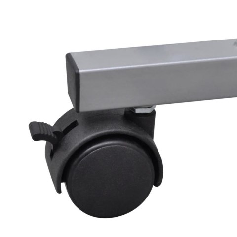 BIURKO KOMPUTEROWE Z RUCHOMĄ PODSTAWKĄ NA KLAWIATURĘ BIAŁE