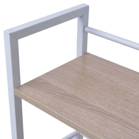 BIURKO Z 4 PÓŁKAMI DĄB