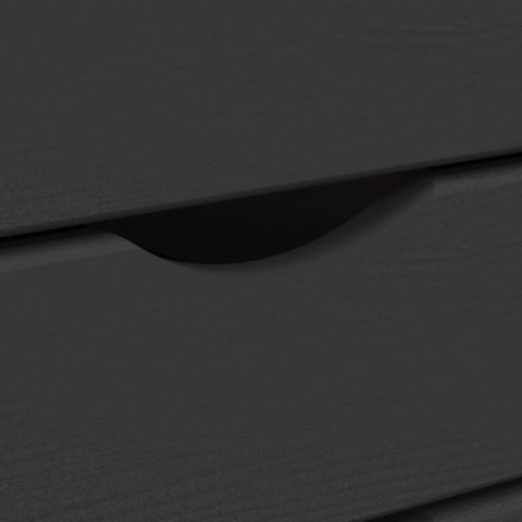 SZAFKA NA KÓŁKACH MOSS Z SZUFLADAMI SZARA SOSNA