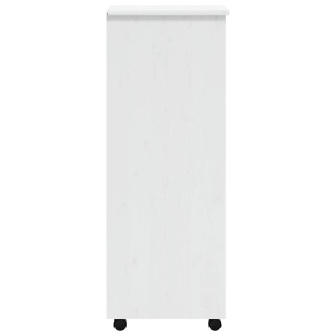 SZAFKA NA KÓŁKACH MOSS Z SZUFLADAMI BIAŁA SOSNA