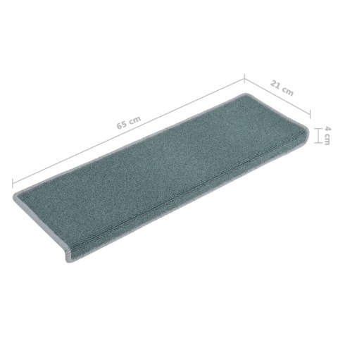 NAKŁADKI NA SCHODY 15 SZT. 65X21X4CM NIEBIESKIE