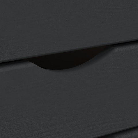 SZAFKA NA KÓŁKACH MOSS Z SZUFLADAMI SZARA SOSNA