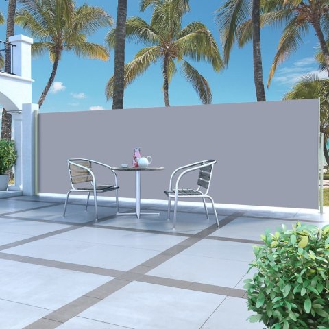 ZWIJANA MARKIZA BOCZNA 160X 500CM SZARA