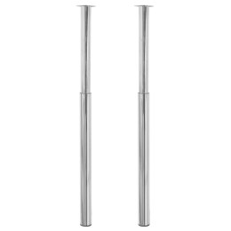 2 TELESKOPOWE NOGI DO STOŁU CHROM 710 - 1100MM