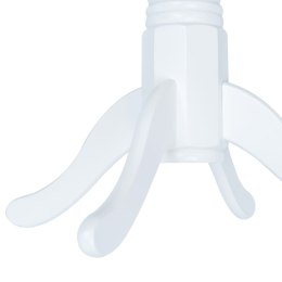 STÓŁ BIAŁY 106CM LITE DREWNO KAUCZUKOWCA