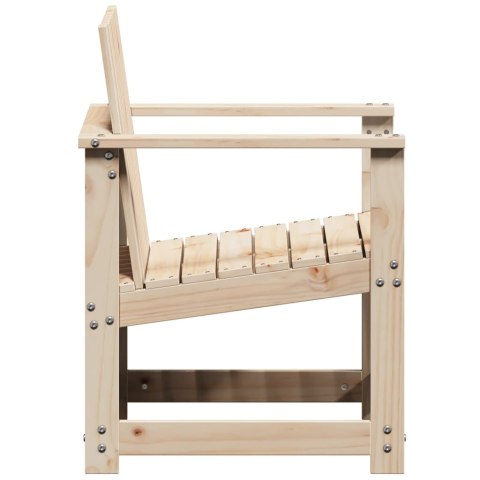 KRZESŁO OGRODOWE 62X55X77CM LITE DREWNO SOSNOWE