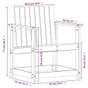 KRZESŁO OGRODOWE 62X55X77CM LITE DREWNO SOSNOWE